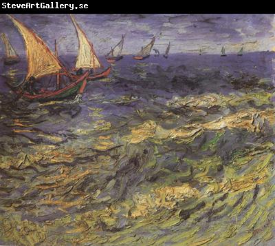 Vincent Van Gogh Seascape at Saintes-Maries (nn04)